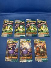 Vintage POKEMON HS UNLEASHED 7 EMPTY OPENED FOIL *PACK ONLY * *NO CARDS* picture