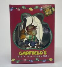 NEW PAWS Garfield's Trim-A-Tree Baseball Christmas Ornament 1996 Vintage picture