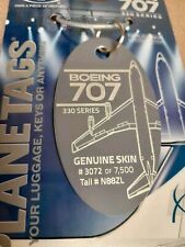 Tons of history Boeing 707 Genuine Skin Plane Tag / Planetags picture