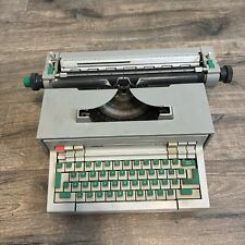 Olivetti Praxis 48 Vtg Electric Typewriter Green Keys Italy AS IS FOR REPAIR picture