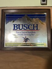 Anheuser-Busch Mirrored Beer Sign - Vintage Collectible 24