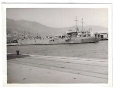 1950'S KOREAN WAR U.S. SOLDIERS PERSONAL PHOTO U.S. WAR SHIP IN HARBOR picture