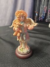 6 Inch Vintage Victradco Angel Figurine With Teddybear picture