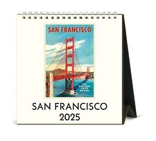 Cavallini & Co. San Francisco 2025 Easel Desk Calendar, 6.5