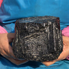 6.9LB Natural Black Tourmaline Crystal Rough Mineral Healing Specimen picture