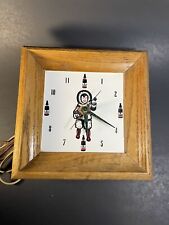 Vintage Clicquot Club Kleek-o Eskimo Beverages Wall Clock-Needs Rewiring picture