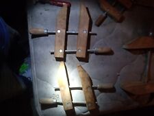 2 wooden vintage 12” clamps picture