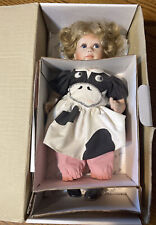 1993 HAMILTON COLLECTION Becky UDDERLY DELIGHTFUL DOLL Bets Van Boxel COW DRESS picture