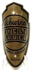 reproduction Schwinn CYCLE TRUCK bicycle head badge picture