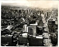 LG932 Original Photo DOWNTOWN MEXICO CITY AERIAL VIEW Sprawling City Skyline picture