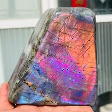 900g Natural Rainbow Flash Labradorite Quartz Crystal Freeform Mineral Healing picture