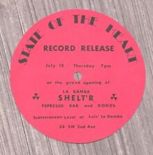 Vintage 1982 State of The Heart Record Release Grand Opening La Bamba Shelter picture