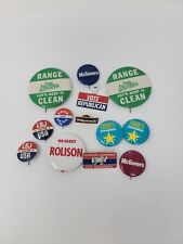 VINTAGE Lot of 13 POLITICAL Buttons BOTH PARTIES McGovern LBJ Johnson/Humphrey  picture
