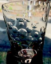 1920’s Art Deco Moser Polka Dot Whiskey Rocks Glass Barware Bevel Cut Bourbon-6 picture