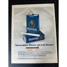 Vintage 1960s Montclair Cigarettes Print Ad picture