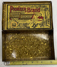 Vintage Pioneer Brand Golden Flake Cavendish Litho Tin Box, England  picture
