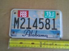 *License Plate, Alabama, 2015, Motorcycle, M 214581 picture