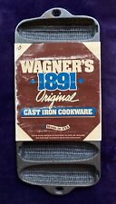 Vintage Wagner’s 1891 Original Cast Iron 7 Corn Cob Mold Cornbread Pan USA picture
