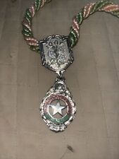 D-016 - Vintage Odd Fellows IOOF P.N.G. Star Lodge Necklace with Rope Fraternal picture