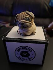 2001 Harmony Kingdom Pot Belly's Mini Pug Dog  Trinket Box Collectible Puggy picture