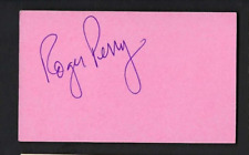 Roger Perry signed 3x5 card noted Film & TV Actor Count Yorga Vampire picture