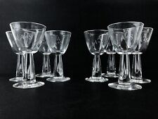 Vintage Steuben Teardrop Crystal Wine Glasses #7980 Set of 8 + Original Boxes picture