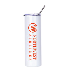 Northwest Airlines US Air Travel Souvenir Insulated 20oz Travel Tumbler Mug Cup picture