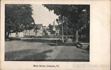 1905 Johnson,VT Main Street Lamoille County Vermont Antique Postcard 1c stamp picture