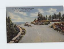 Postcard Double Deck Road Ocean Drive Acadia National Park Bar Harbor Maine USA picture