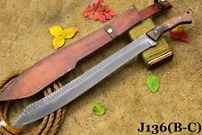 Custom Hammered Spring Steel Machete Hunting Knife Handmade,No Damascus (J136-C) picture