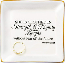 Inspirational Christian Gifts for Women Religious Gifts Ring Trinket Dish Encour picture