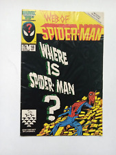 Web Of Spider-Man 18 / Marvel Comics 1986 / Key 1st Eddie Brock Cameo picture