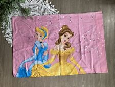 Vintage 90’s Disney Pillowcase Pink Cinderella & Belle Princess’s  picture