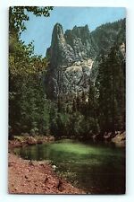 Sentinel Rock 3,086ft Tall Yosemite National Park California Postcard E8 picture