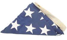 Original Large 50 Star Folded US American Burial Flag Vietnam Era picture