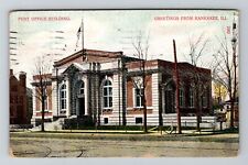 Kankakee, IL-Illinois, Post Office Building Antique c1922, Vintage Postcard picture