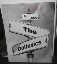 The Delfonics Black & White Framed Canvas Street Sign Picture 15.5 