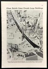 Cunarder 534 Queen Mary 1934 Graphic pictorial 