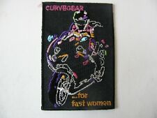Motorcycle Patch  Curvegear For Fast Women Iron On  NOS New Stock  picture