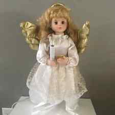 Vintage 1992 Telco Motionettes Animated Lighted 24” Christmas Angel Victorian picture