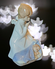 Lladro V Backstamp 1977-1984 Angel With Baby 4635 7 inches Huerta Retired VTG picture