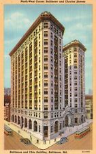 Postcard MD Baltimore Maryland Baltimore & Ohio Building Linen Vintage PC b3358 picture