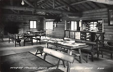UPICK Postcard Interior Pavilion Scenic State Park Big Fork Minnesota RPPC c1940 picture