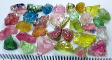 96 Carats Beautiful Mixed Colors Tourmaline Rough Slices Grade Good Quality Lot picture