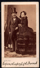 DISDERI ANTIQUE CDV PHOTO NAPOLEON 3 NEPHEW OF NAPOLEON BONAPARTE & EUGIENE 1865 picture