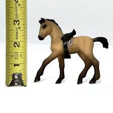 Schleich Horses Retired Andalusian Foal Buckskin Figurine 13669 Pony With Saddle picture