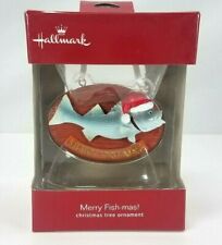 Hallmark Merry Fish-mas Christmas Ornament Fishing 3D--New picture
