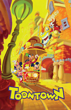 Toontown Mickey Minnie Roger Rabbit Trolley Goofy Disney Attraction Poster picture
