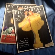 RARE 1932 And 1933 ORIGINAL PICTORIAL REVIEW FULL MAGAZINES / CLASSIC ERA  picture