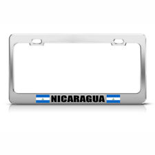 Nicaragua Country Heavy Duty Steel Tag Border Steel Metal License Plate Frame picture